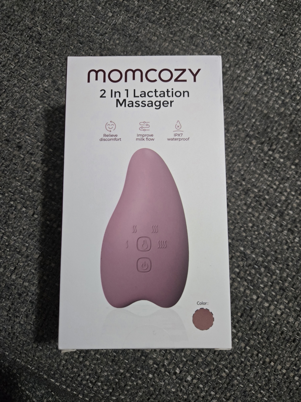 Momcozy 2-in-1 Lactation Massager - Dusty Rose